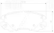 Тормозные колодки дисковые TRIALLI PF2713