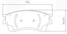 Тормозные колодки дисковые TRIALLI PF2348