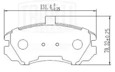 Тормозные колодки дисковые TRIALLI PF2535