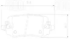 Тормозные колодки дисковые TRIALLI PF3212