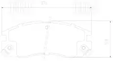 Тормозные колодки дисковые TRIALLI PF2421