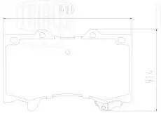 Тормозные колодки дисковые TRIALLI PF2431