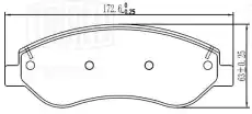 Тормозные колодки дисковые TRIALLI PF4428