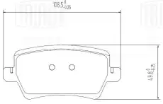 Тормозные колодки дисковые TRIALLI PF4443
