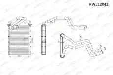 Радиатор отопител KIA Optima (15-) KWLL2042 KORWIN
