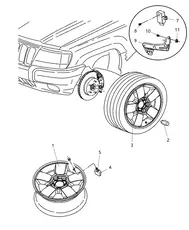 Гайка датчика давления в шине 56053033AA MOPAR