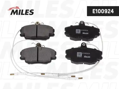 E100924 Тормозные колодки для дисковых тормоз MILES