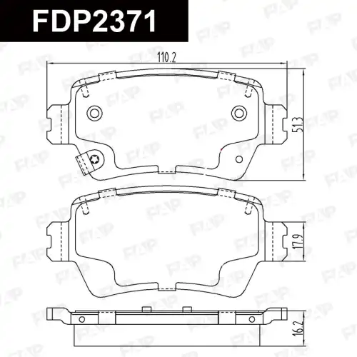 Тормозные колодки дисковые FAP FDP2371