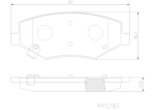 Тормозные колодки дисковые смесь CERAMIC P90002 BREMBO