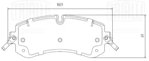 Тормозные колодки дисковые TRIALLI PF 4447