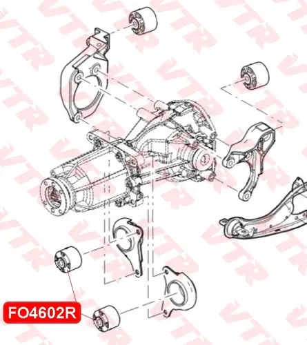 Сайлентблок дифференциала задней подвески FO4602R VTR