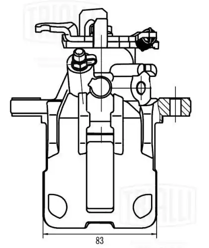 Суппорт тормозной TRIALLI CF 206301