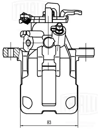 Суппорт тормозной TRIALLI CF 206302