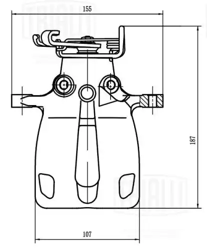 Суппорт тормозной TRIALLI CF 208001