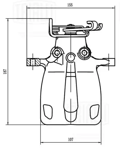 Суппорт тормозной TRIALLI CF 208002