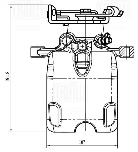 Суппорт тормозной TRIALLI CF 209002
