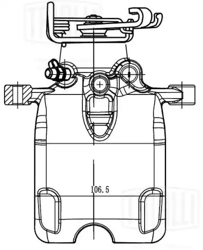 Суппорт тормозной TRIALLI CF 206001
