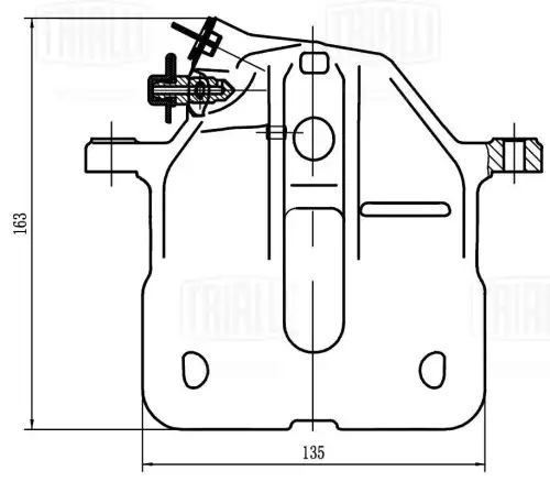 Суппорт тормозной TRIALLI CF 206502