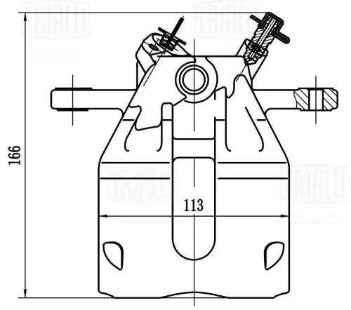Суппорт тормозной TRIALLI CF 204101