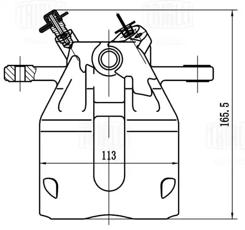 Суппорт тормозной TRIALLI CF 204102