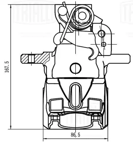 Суппорт тормозной TRIALLI CF 205601