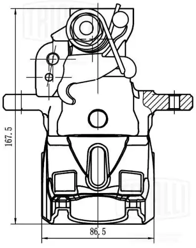 Суппорт тормозной TRIALLI CF 205602