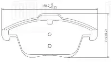 Тормозные колодки дисковые TRIALLI PF 2269