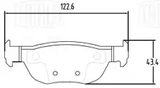 Тормозные колодки дисковые TRIALLI PF 2397