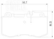 Тормозные колодки дисковые TRIALLI PF 2412