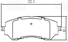Тормозные колодки дисковые TRIALLI PF 2556
