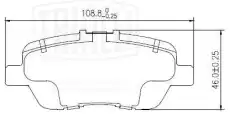 Тормозные колодки дисковые TRIALLI PF 2574