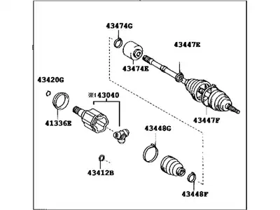 ПРИВОД 43420-33250 TOYOTA / LEXUS