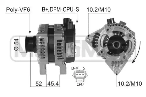 шкив генератора Ford 210323 MESSMER