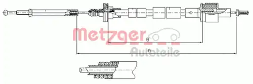 Трос сцепления METZGER 11.2435
