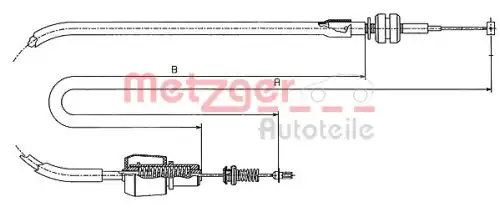Трос сцепления METZGER 11.247