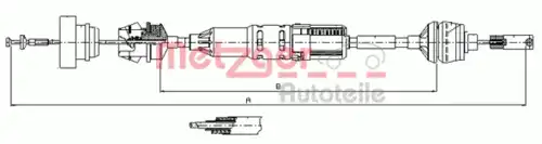 Трос сцепления METZGER 11.3268