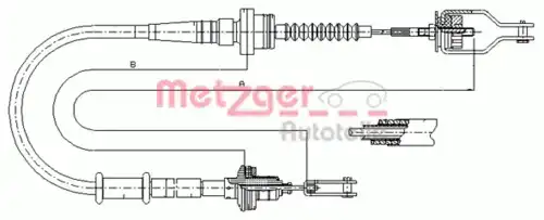 Трос сцепления METZGER 18.0035