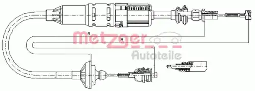 Трос сцепления METZGER 10.3447