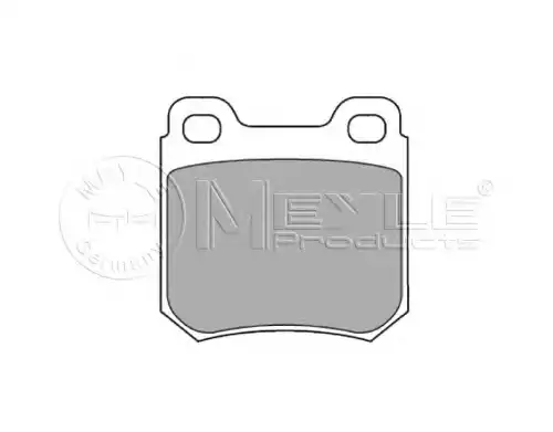 Тормозные колодки дисковые MEYLE 025 210 5115