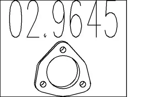 Прокладка глушителя MTS 02.9645