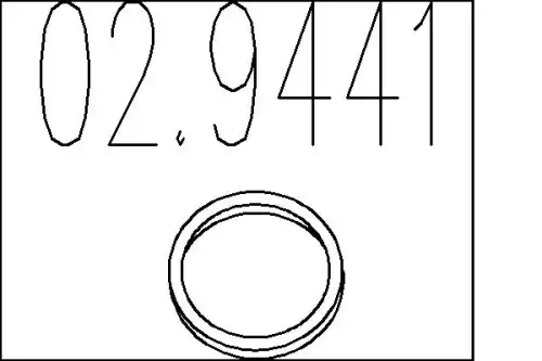 кольцо уплотнительное Ford 02.9441 MTS