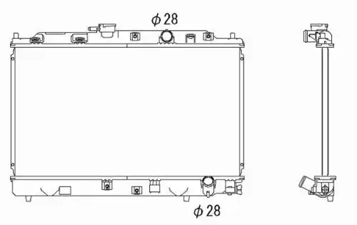 Радиатор кондиционера (конденсатор) NRF 53286
