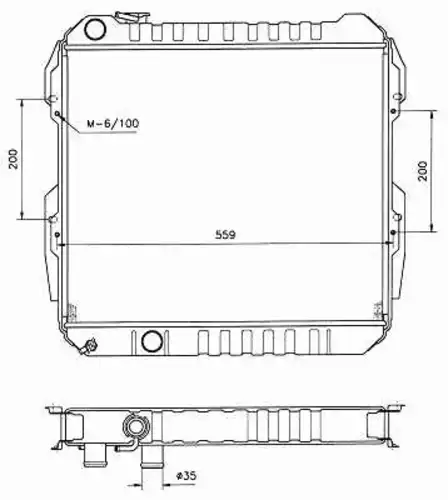 Радиатор кондиционера (конденсатор) NRF 506724