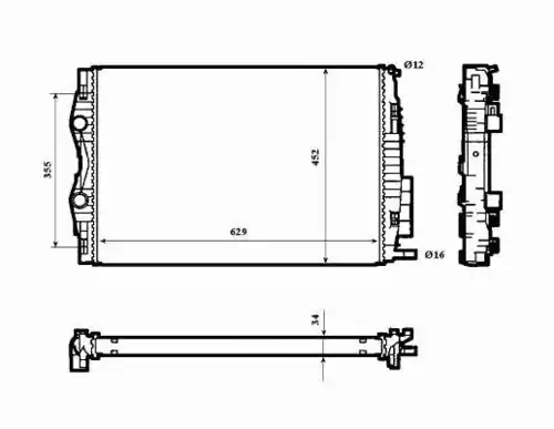 Радиатор кондиционера (конденсатор) NRF 53843