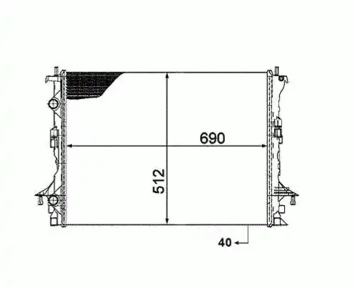 Радиатор кондиционера (конденсатор) NRF 53820