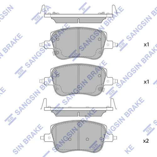 Тормозные колодки дисковые SANGSIN SP4119