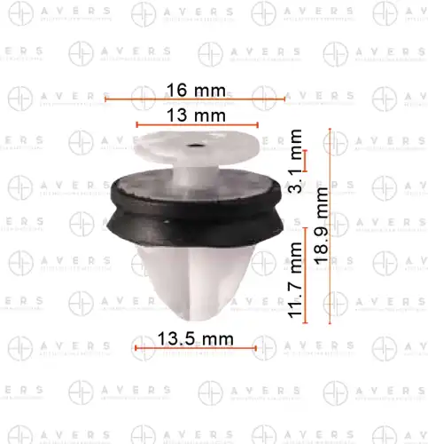 T216102021 Клипса T216102021 AVERS