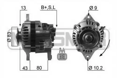 реле-регулятор генератора VW 210555 MESSMER