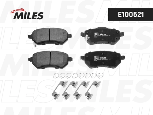 Тормозные колодки дисковые MILES E100521