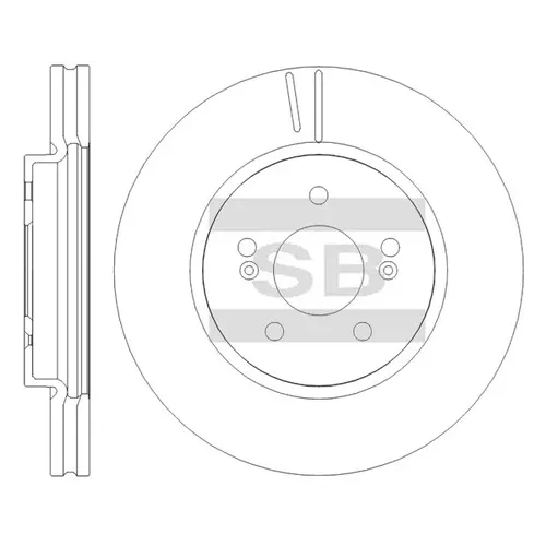 Тормозной диск SANGSIN SD8028
